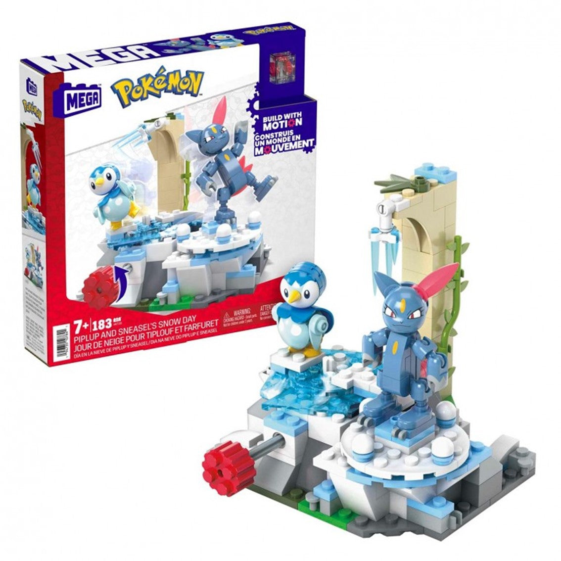 Figura mattel mega construx pokemon piplup sneasel se relajan Frikytopia