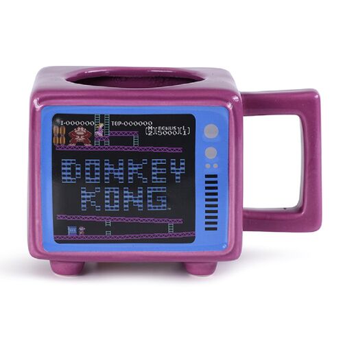 Taza termica pyramid retro tv donkey kong Frikytopia