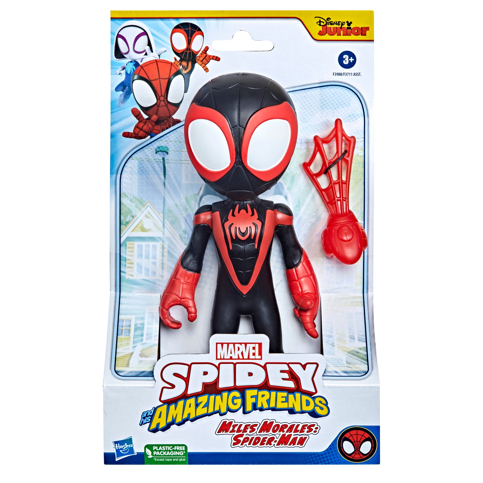 Figura gigante hasbro marvel spidey amazing friends miles morales Frikytopia
