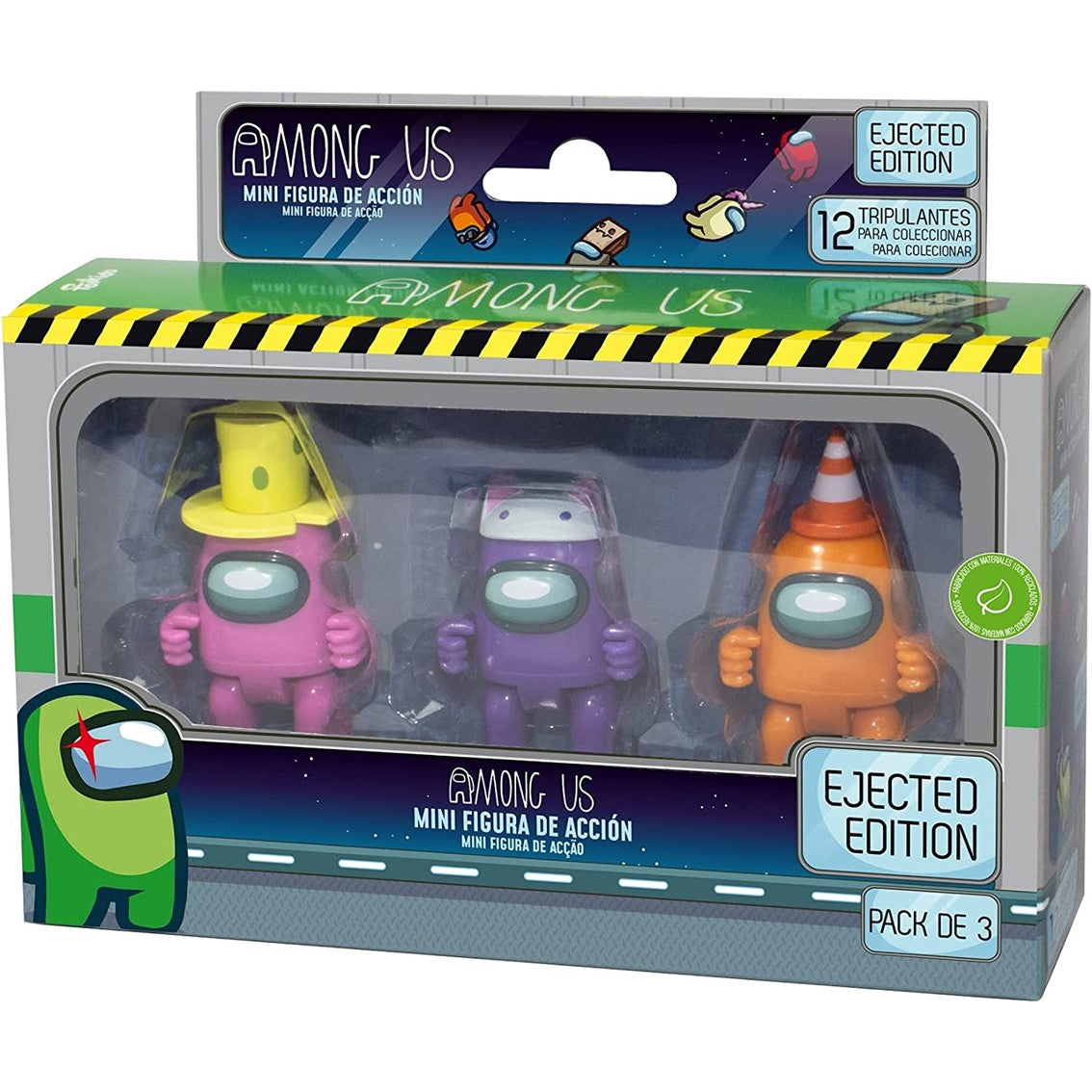 Among us mini action figure 3 piezas window box Frikytopia
