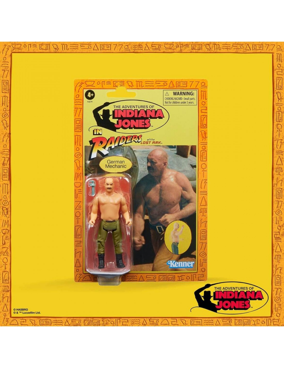 Figura hasbro indiana jones retro collection mecanico aleman