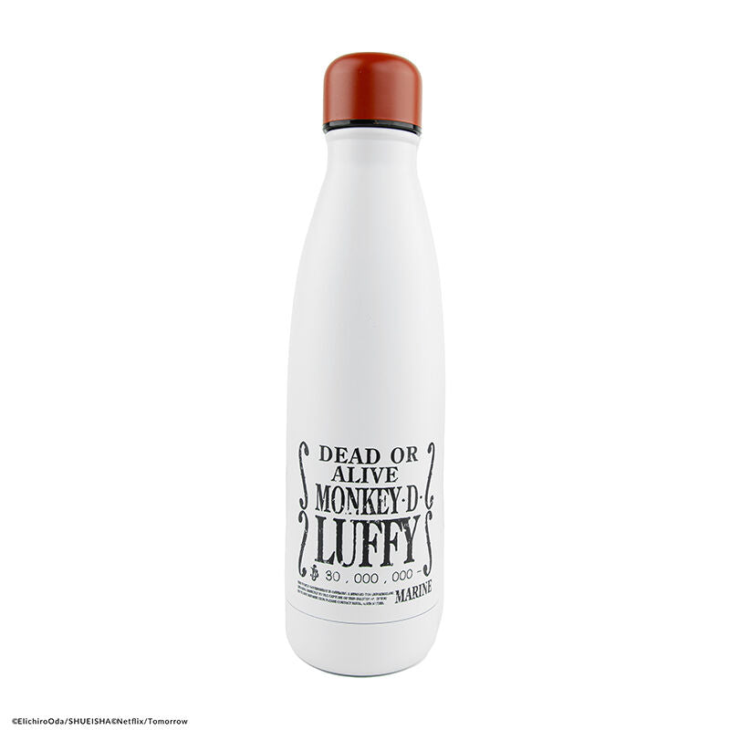 One Piece Botella Termo Wanted Pirata Luffy