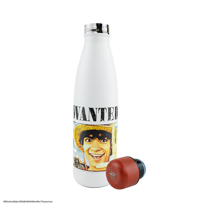 One Piece Botella Termo Wanted Pirata Luffy