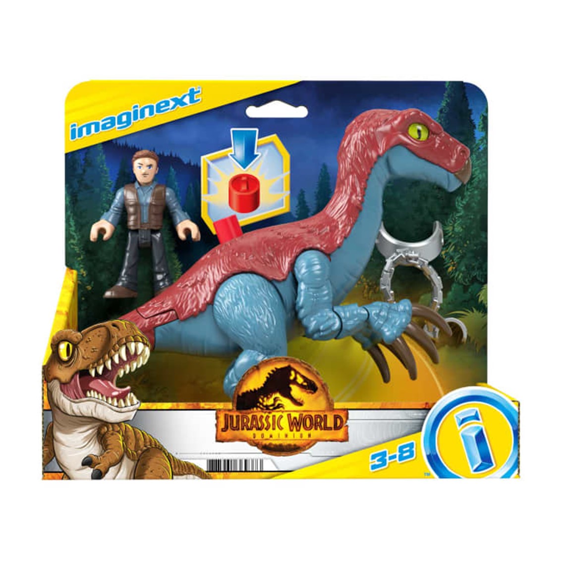 Figura mattel jurassic world therizinosaurus Frikytopia
