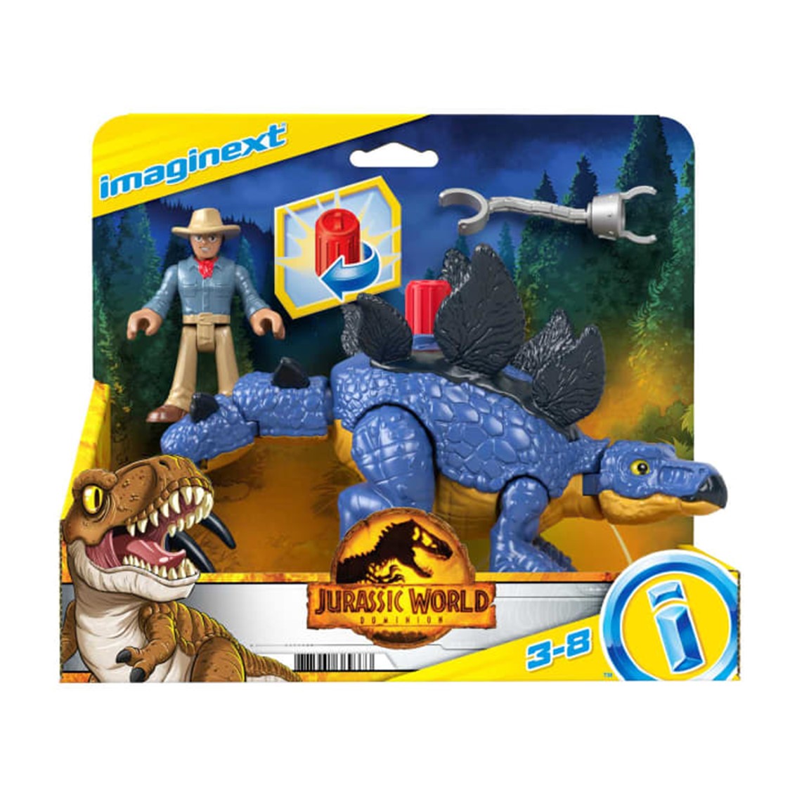 Figura mattel jurassic world stegosaurus Frikytopia