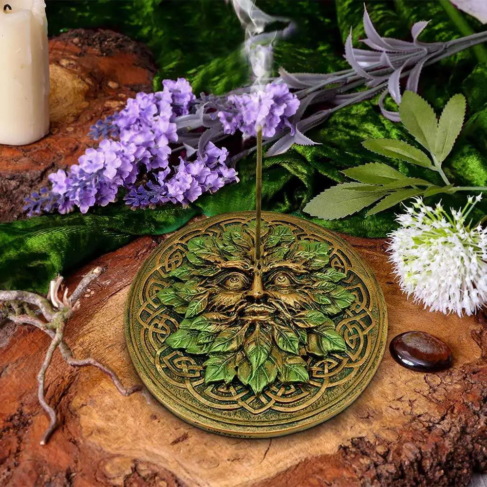 GREEN MAN TREE SPIRIT FOREST FRAGRANCE INCENSE BURNER Frikytopia