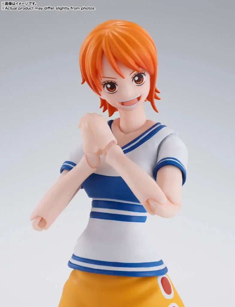 Figura tamashii nations nami romance dawn 14cm one piece sh figuarts