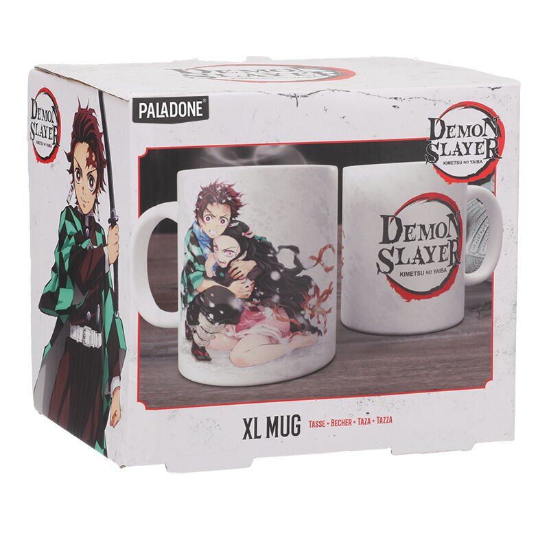 Taza xl paladone demon slayer tanjiro y nezuko Frikytopia