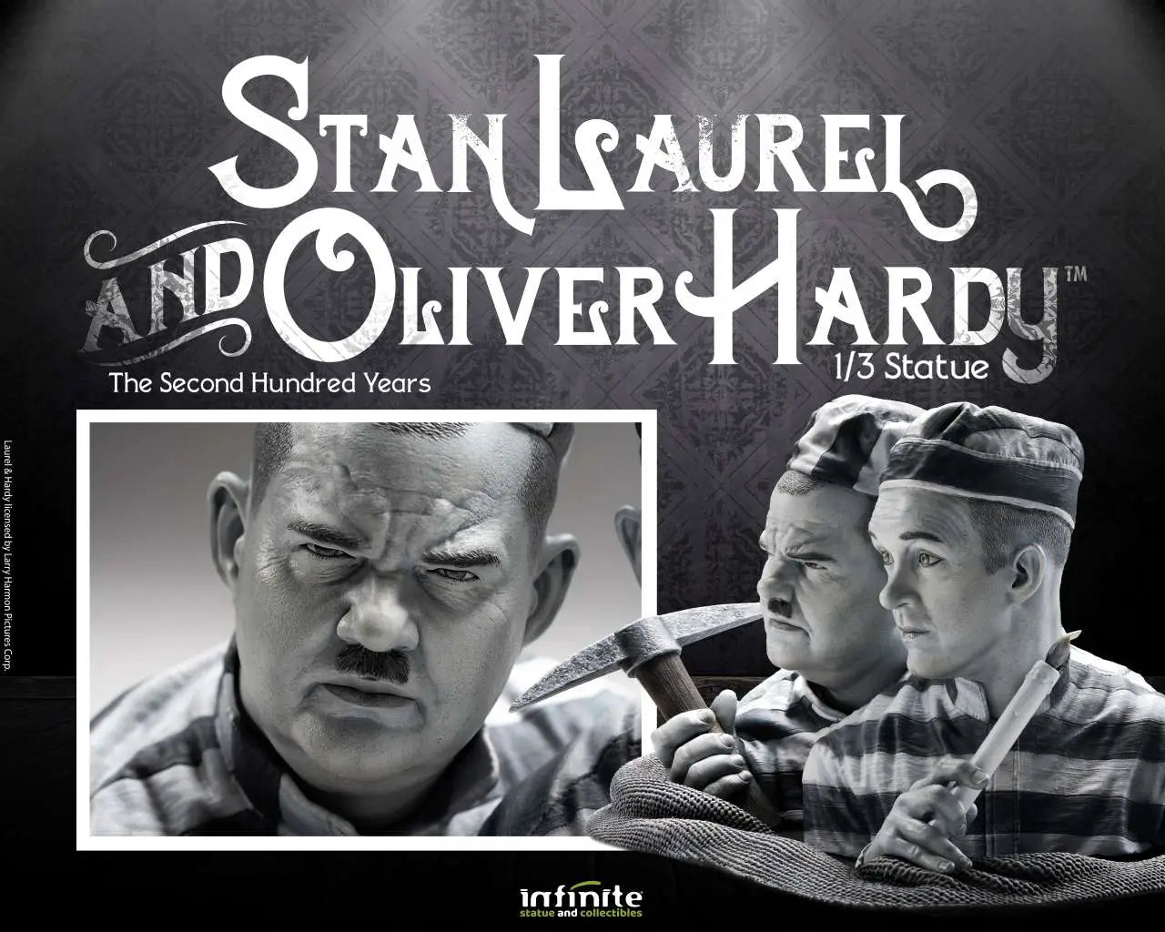 STAN LAUREL & OLIVER HARDY 1/3 Estatua
