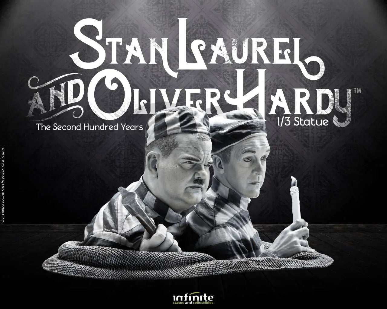 STAN LAUREL & OLIVER HARDY 1/3 Estatua
