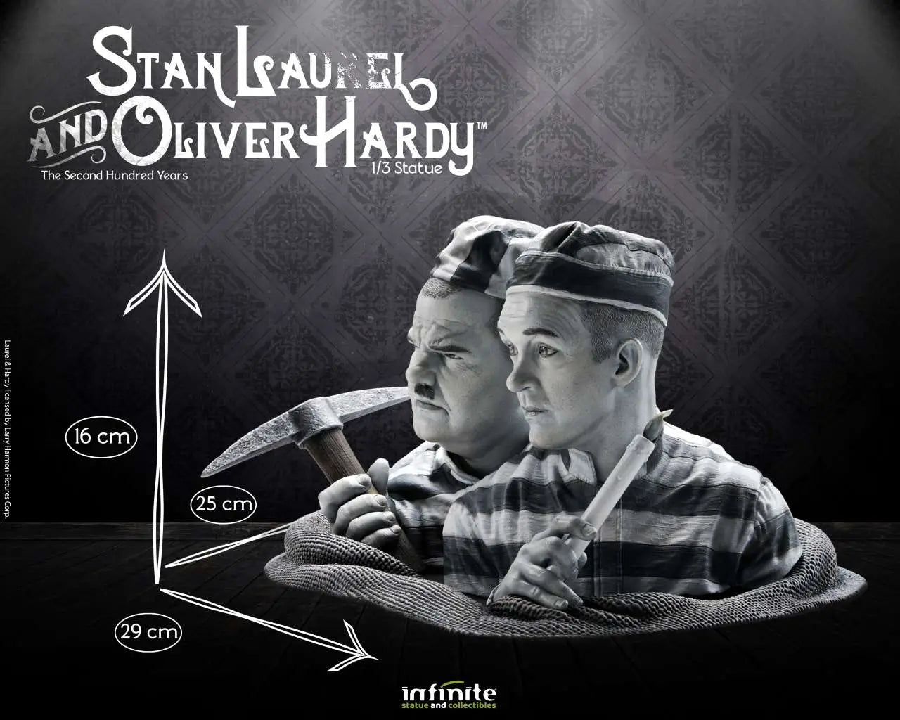 STAN LAUREL & OLIVER HARDY 1/3 Estatua