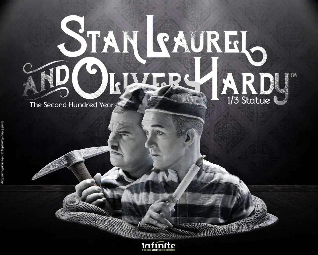 STAN LAUREL & OLIVER HARDY 1/3 Estatua