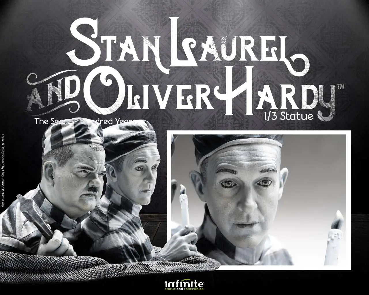 STAN LAUREL & OLIVER HARDY 1/3 Estatua
