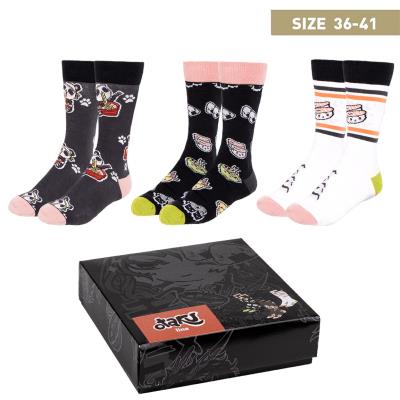 Pack calcetines 3 piezas otaku talla 36 41 Frikytopia