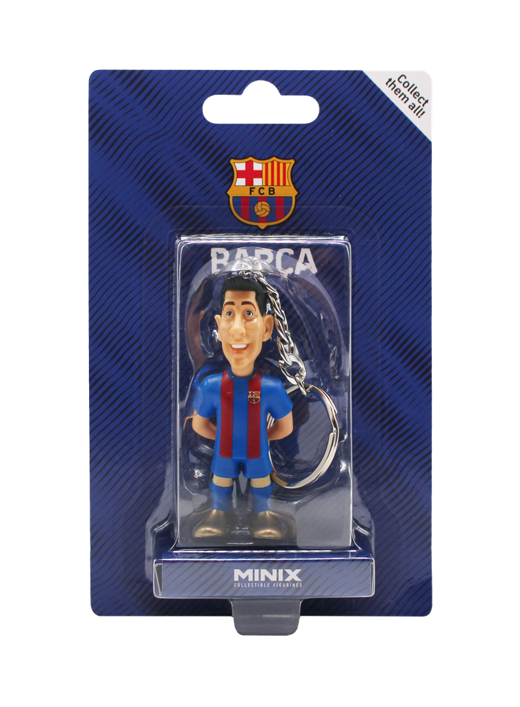Llavero minix futbol club barcelona lewandowski