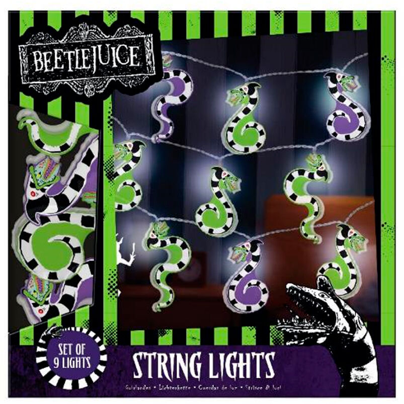 Cuerda de luces led paladone beetlejuice 9 personajes 130 cm