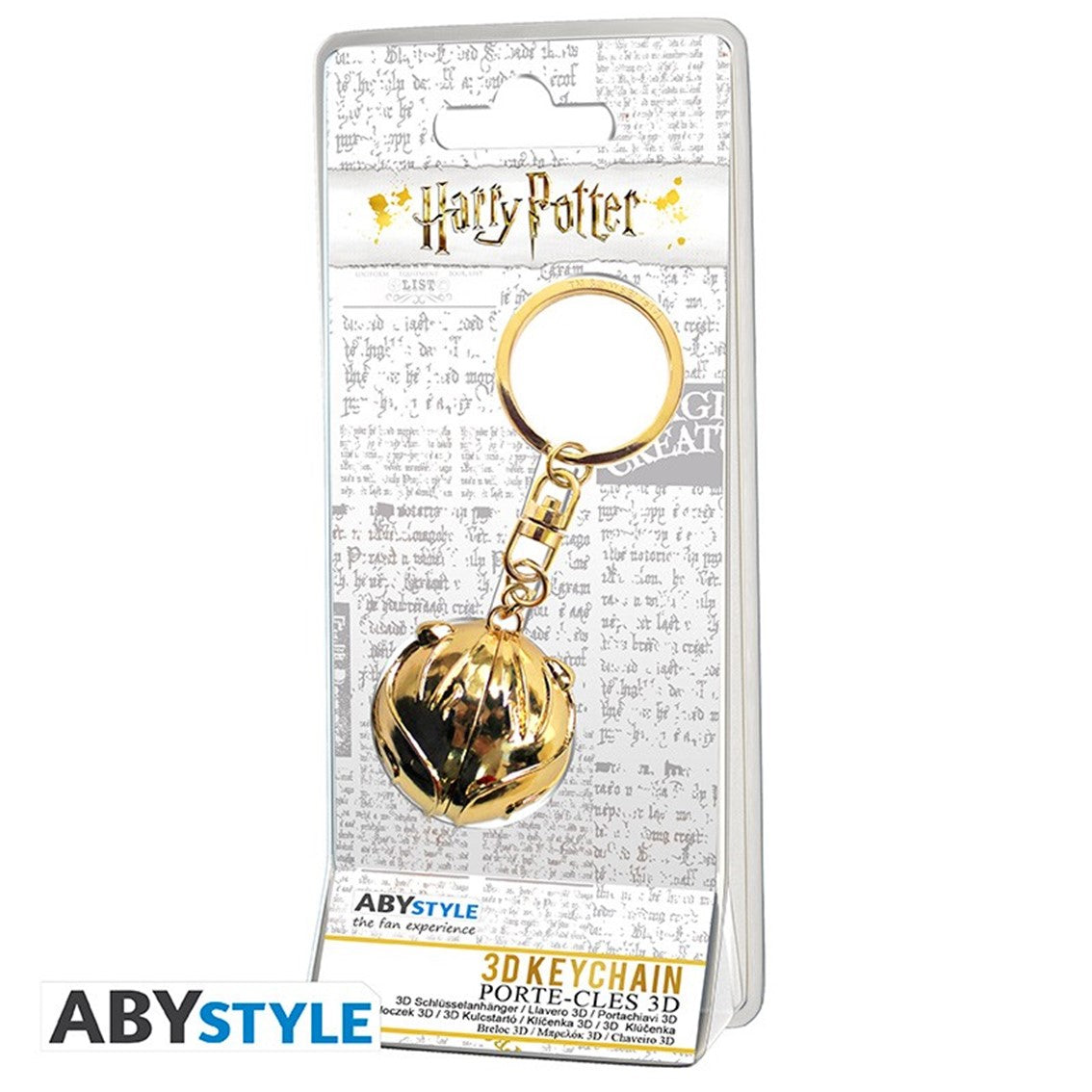 Llavero 3d abystyle harry potter snitch dorada Frikytopia