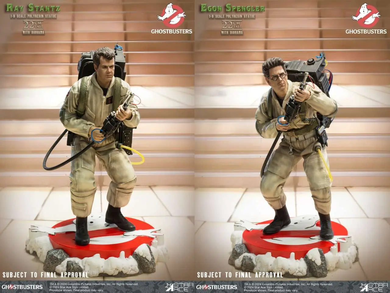 GHOSTBUSTERS EGON & RAY TWIN PACK 1/8 RESIN Estatua