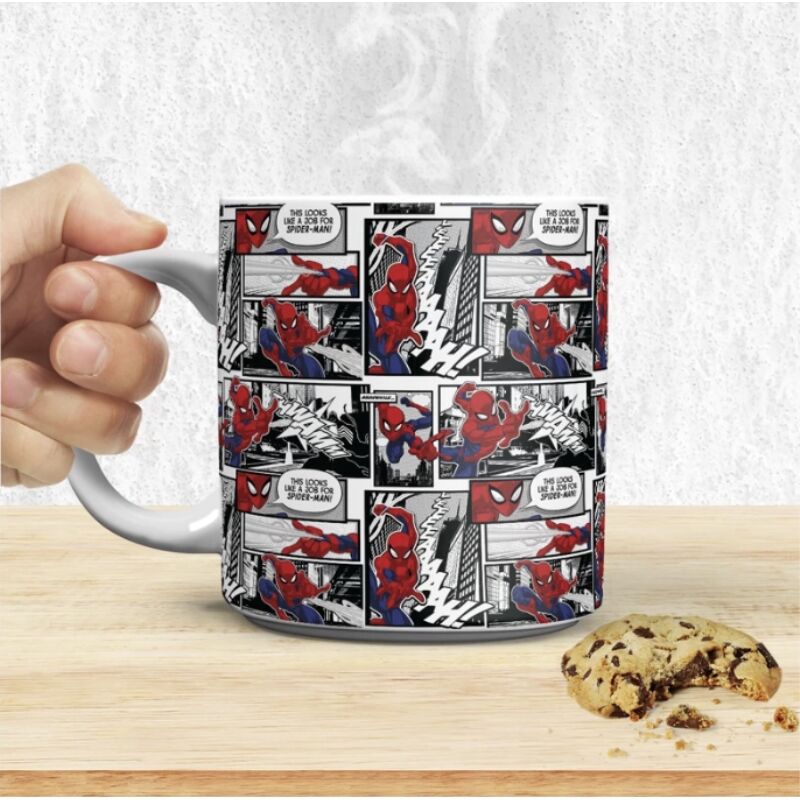 Taza xl paladone spider man pagina de comic