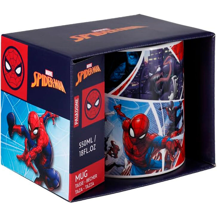 Taza xl paladone spider man pagina de comic Frikytopia