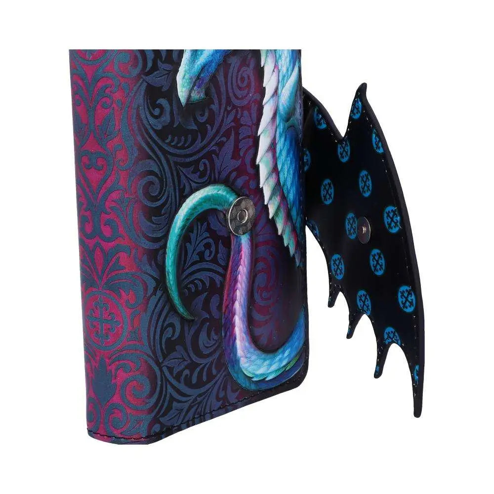 DRAGON TAKE FLIGHT BLUE EMBOSSED Cartera