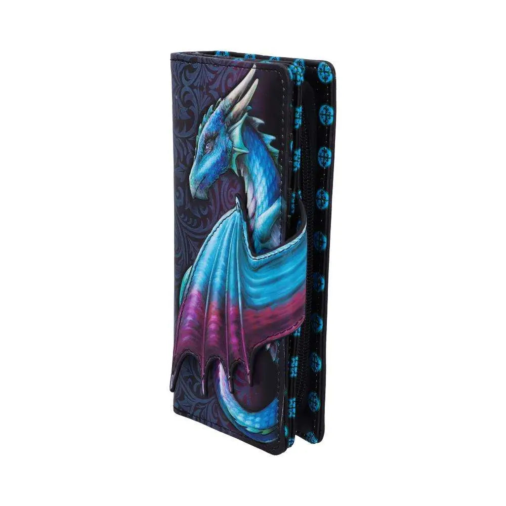 DRAGON TAKE FLIGHT BLUE EMBOSSED Cartera