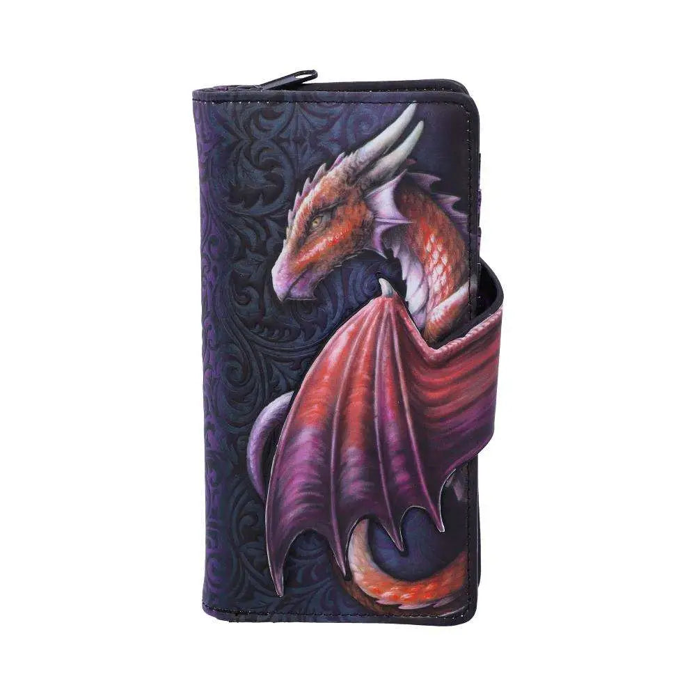 DRAGON TAKE FLIGHT RED EMBOSSED Cartera