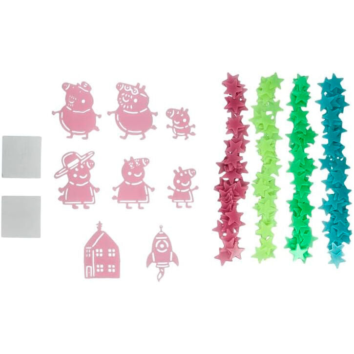 Vinilo decorativo paladone peppa pig brilla en la oscuridad