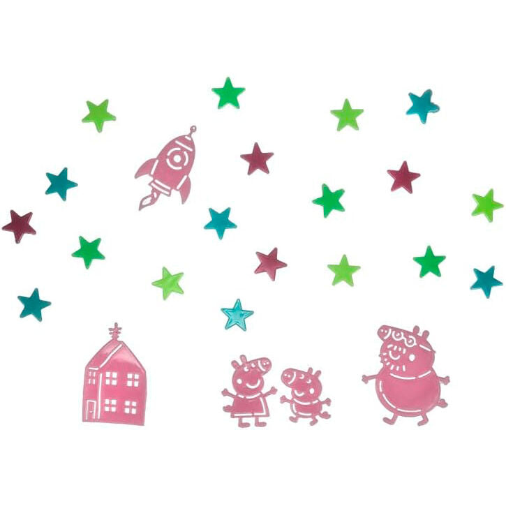 Vinilo decorativo paladone peppa pig brilla en la oscuridad
