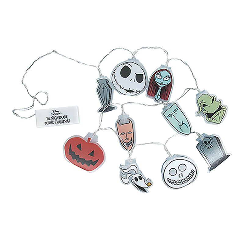 Luces decorativas con stickers paladone pesadilla antes de navidad 130 cm Frikytopia