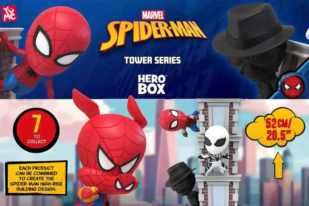 YuMe Hero Caja - Spider-Man Tower Series Display (6)