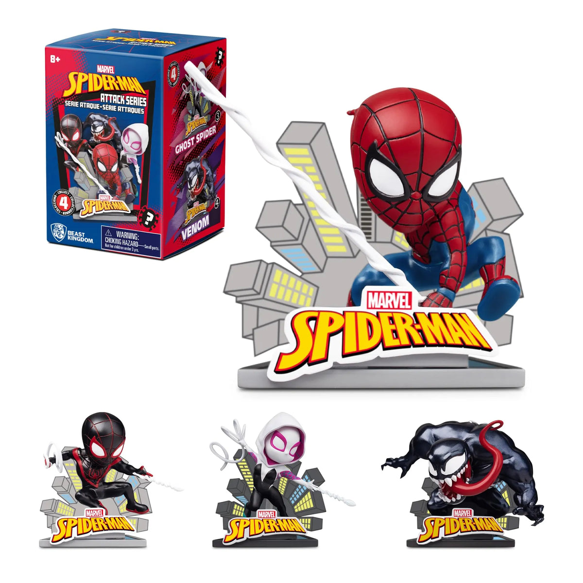 YuMe Hero Caja - Spider-Man Attack Series Display (6)