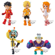 Figura banpresto one piece world collectable egg head 1 de 7cm unidad aleatoria