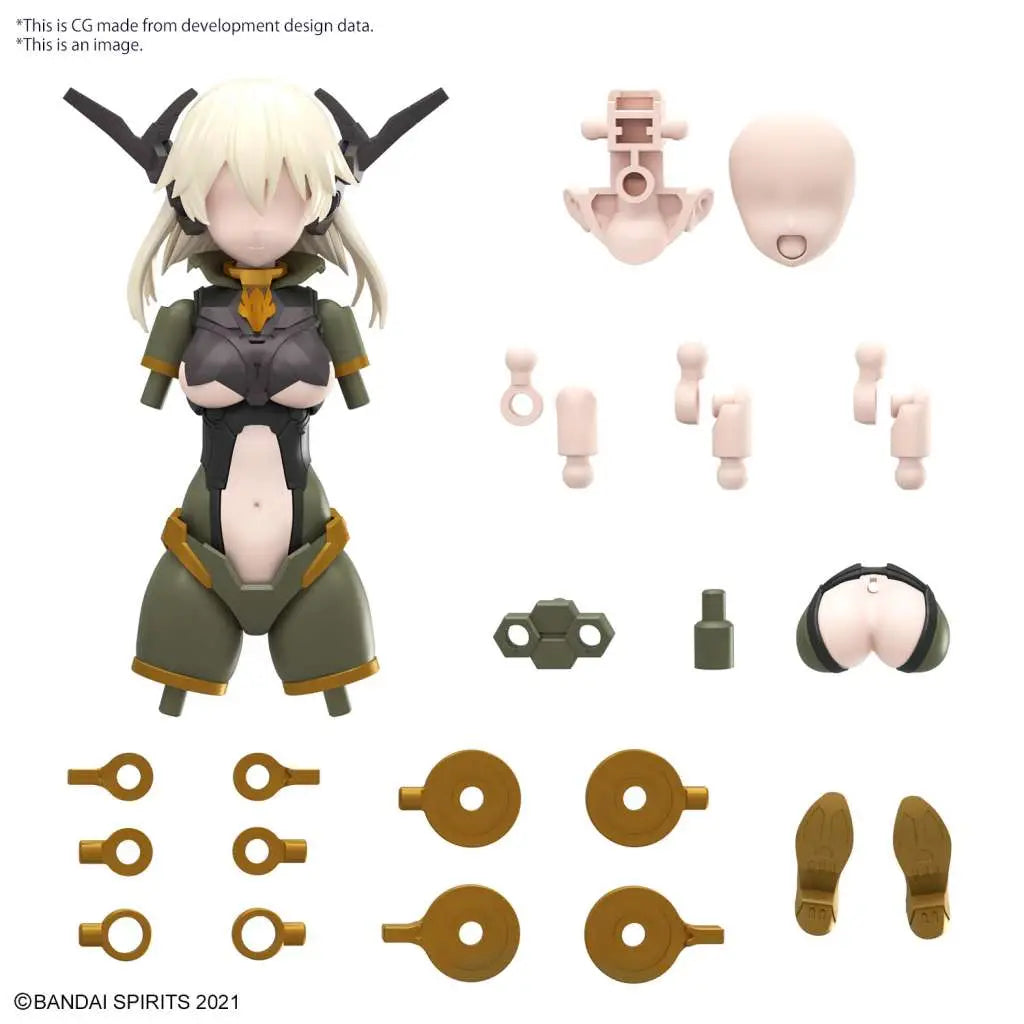 30MS OPTION PARTS SET 13 TACTICAL COSTUME COLOR B Frikytopia
