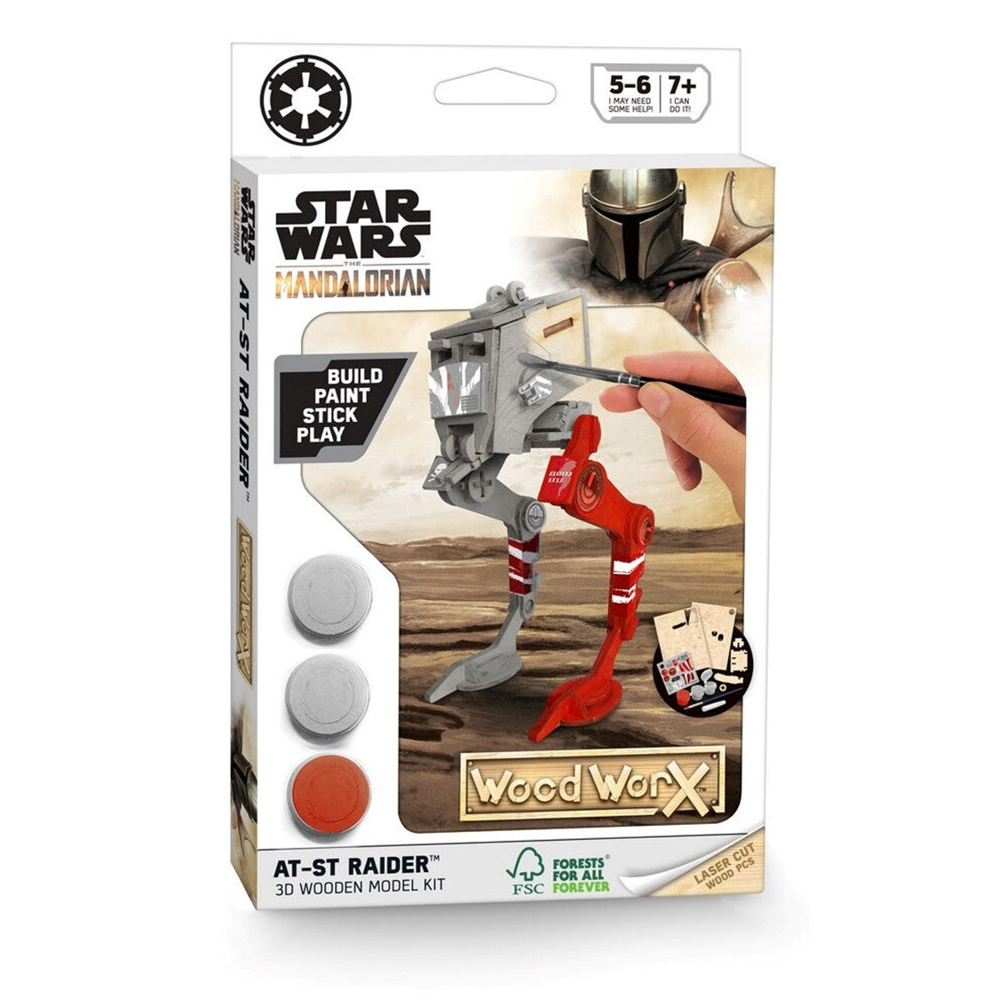 Replica madera para pintar woodwork star wars at st walker imperial