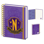 WEDNESDAY NEVERMORE SHIELD WIRO Libreta