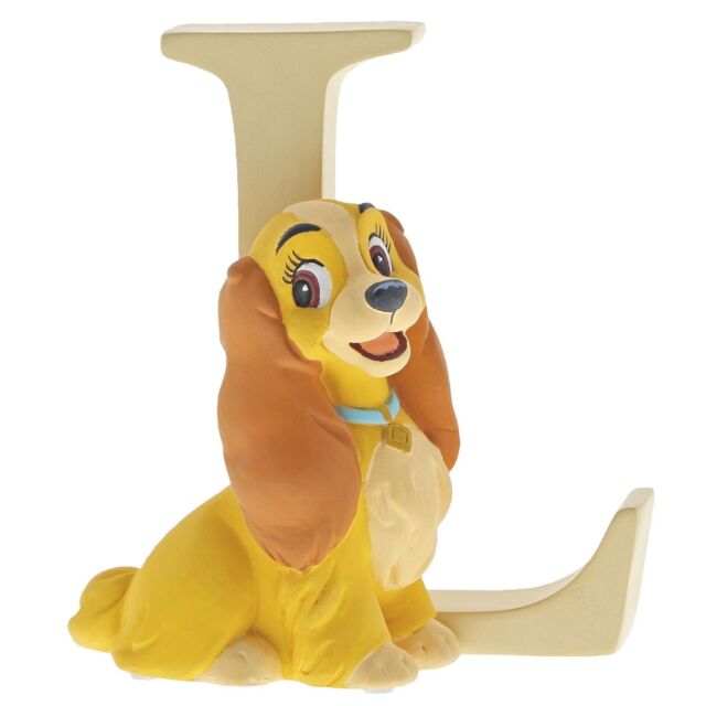 Figura enesco disney la dama y el vagabundo lady letra l Frikytopia