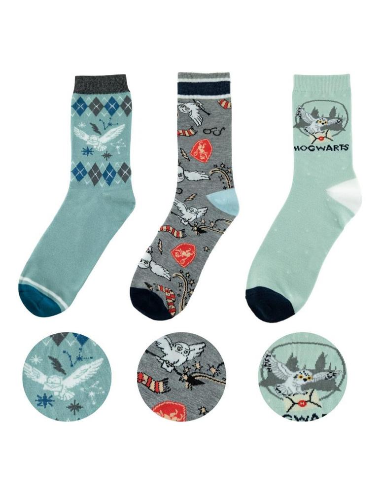 Harry Potter Pack de 3 Pares de calcetines Hedwig Frikytopia