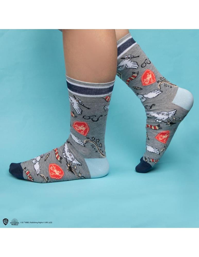 Harry Potter Pack de 3 Pares de calcetines Hedwig