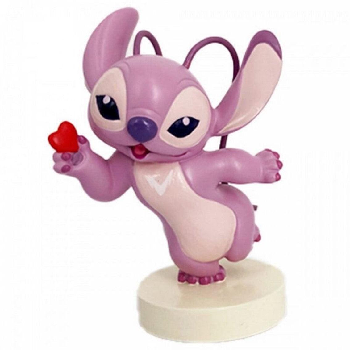 Figura enesco disney lilo stitch angel con corazon