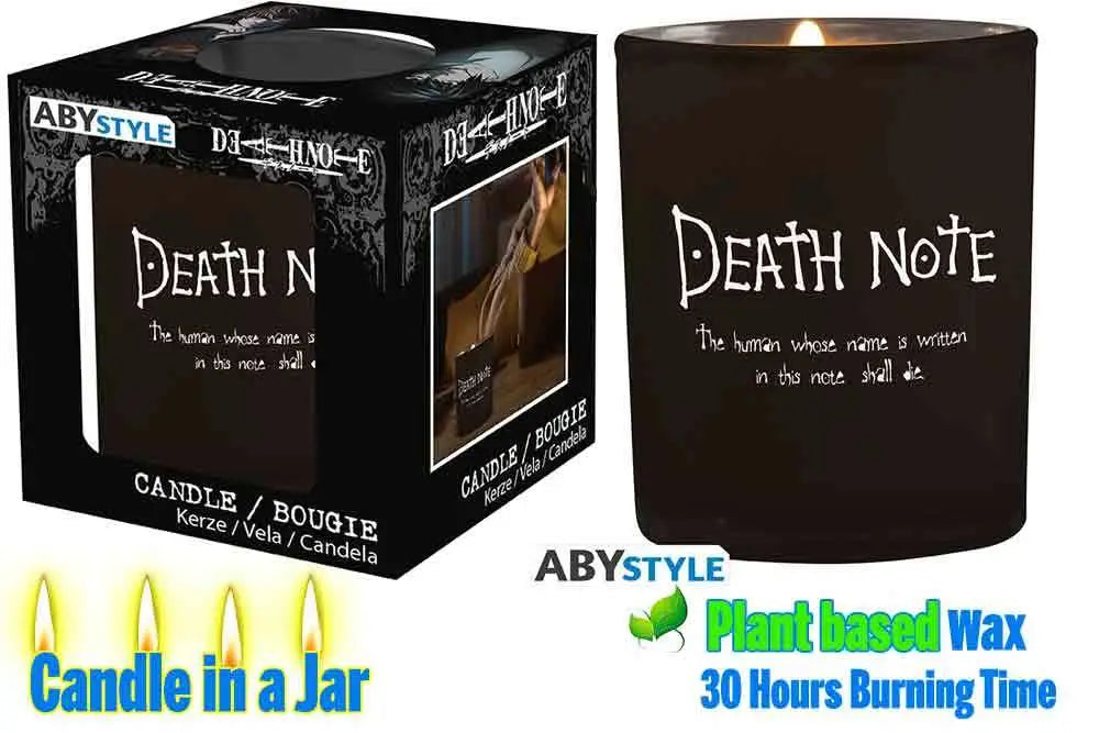 DEATH NOTE Lámpara & RYUK CANDLE IN A JAR Frikytopia