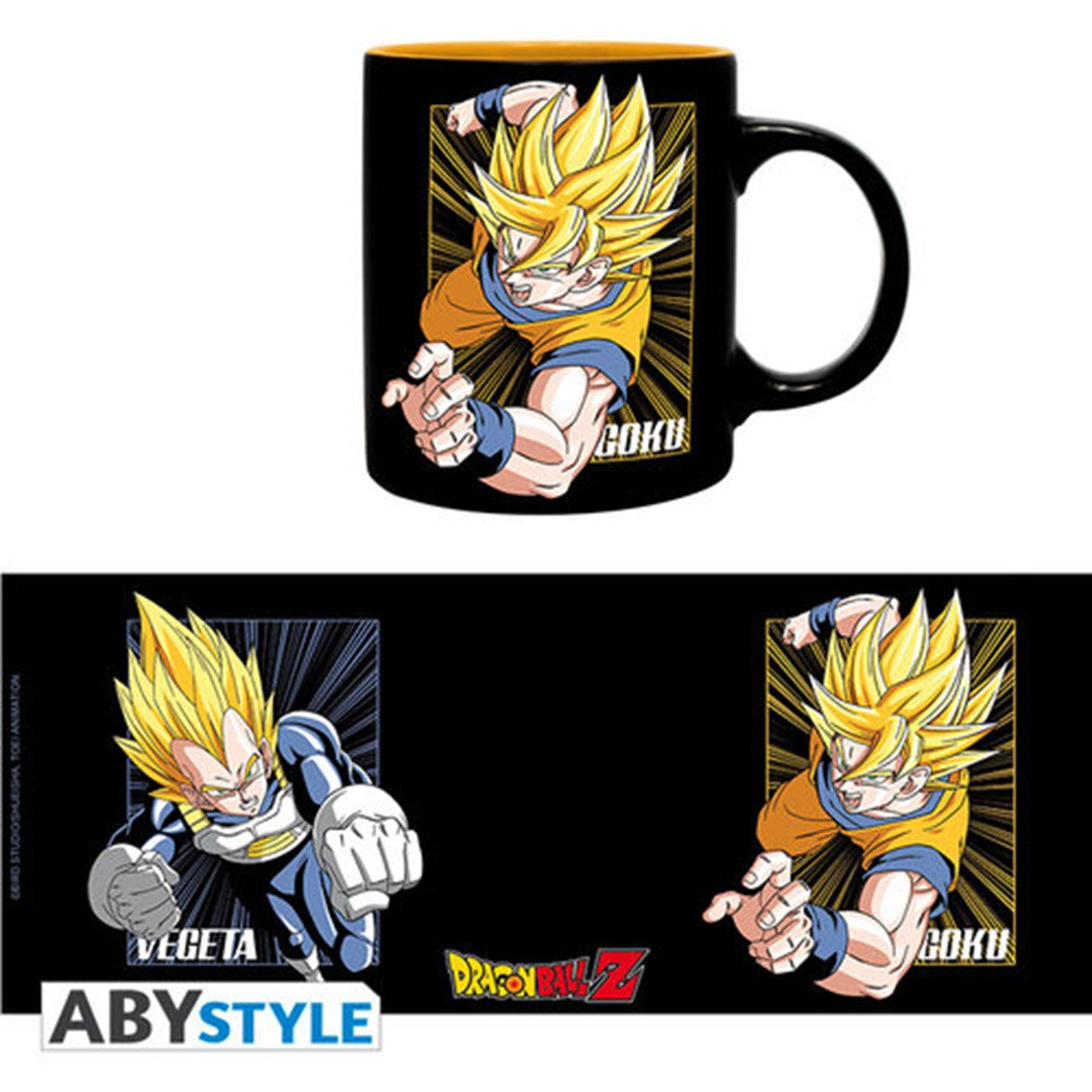 Taza 320ml dragon ball goku vegeta