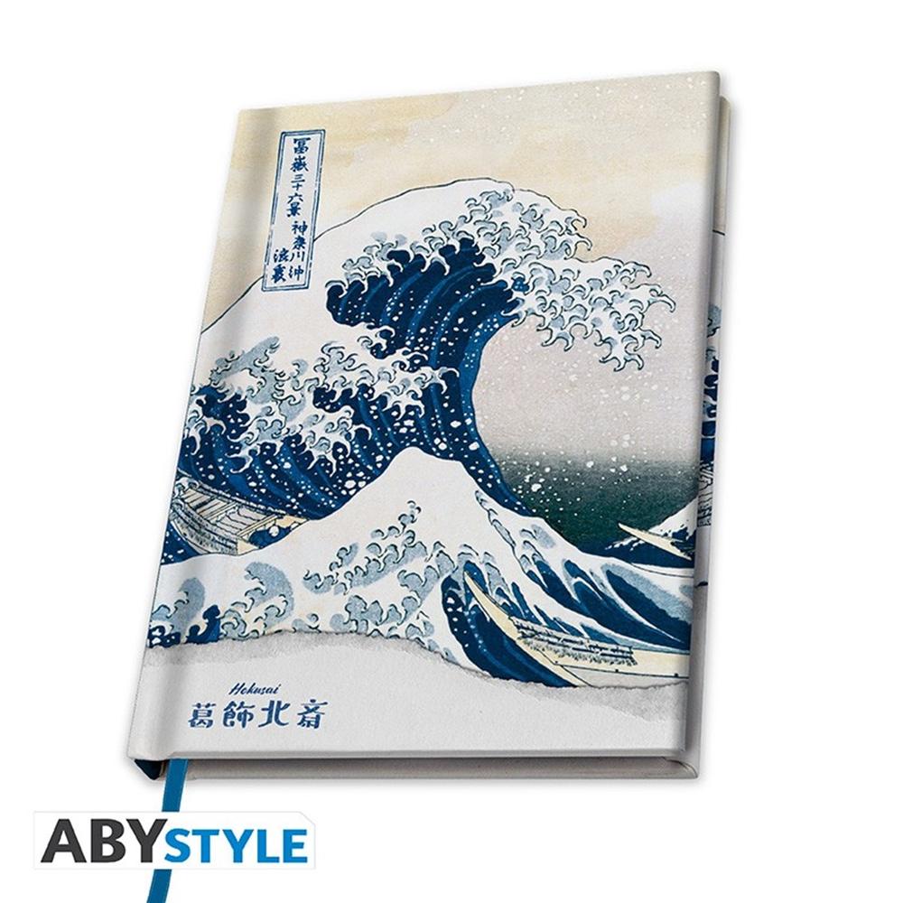 Cuaderno de notas a5 abystyle hokusai la gran ola Frikytopia