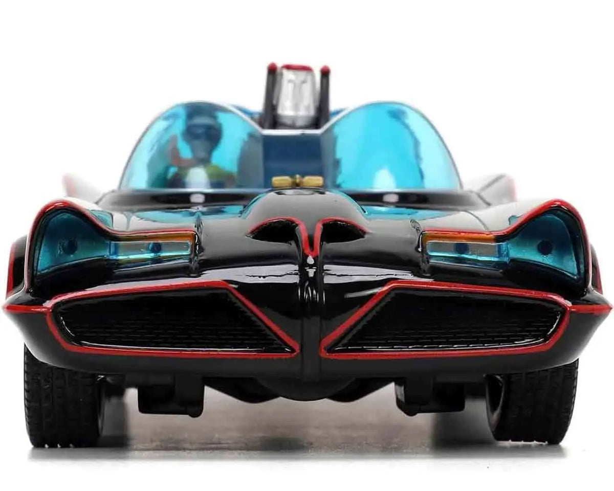 BATMAN 1966 BATMOBILE WITH CHARACTERS DIE-CAST MODEL 1/24 DELUXE EDITION