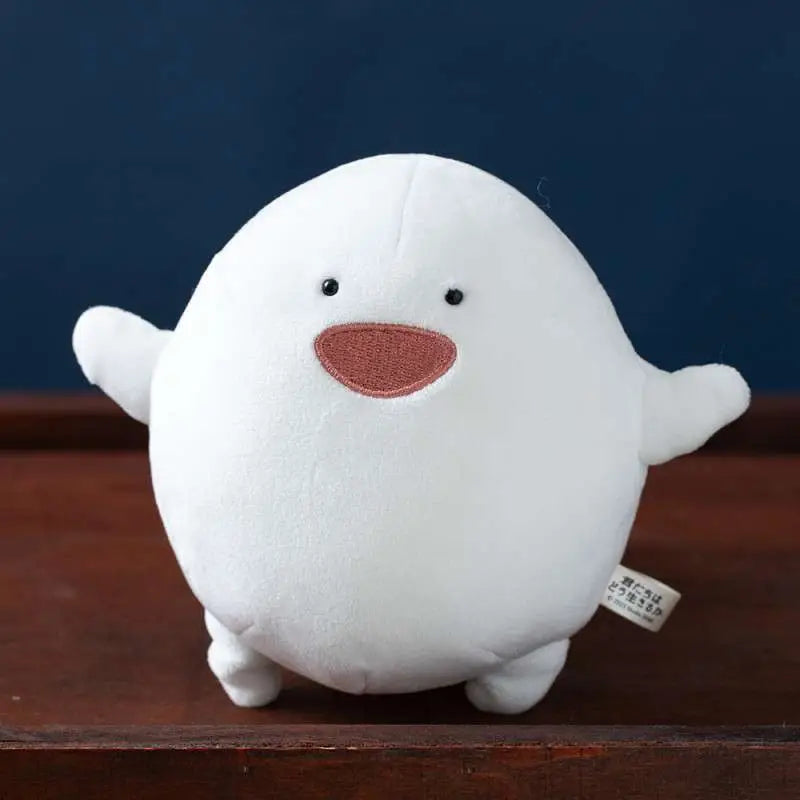 El chico y la garza Figura de peluche Warawara Laughing 14 cm