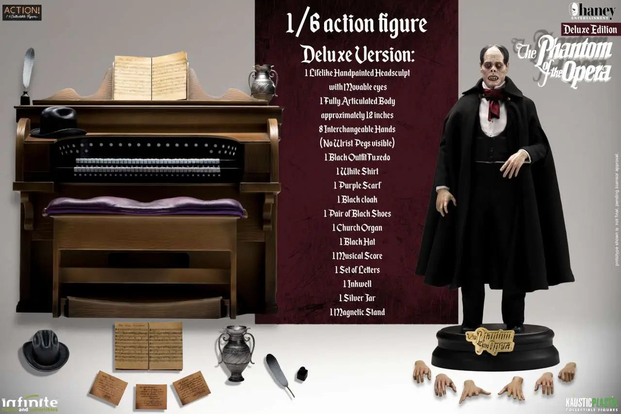 LON CHANEY AS THE PHANTOM OF THE OPERA 1/6 ACTION Figura DELUXE VERSION
