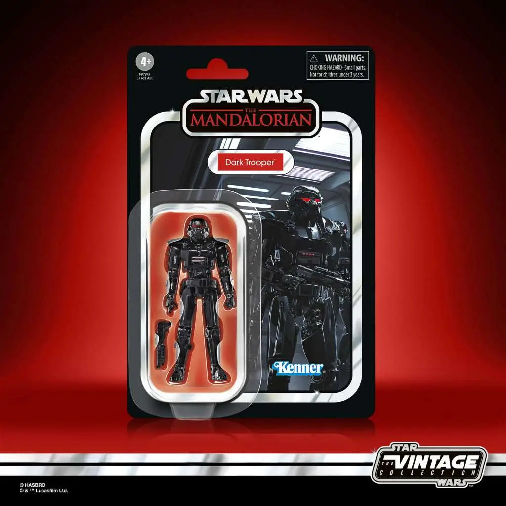 Figura hasbro star wars mandalorian vintage collection dark trooper