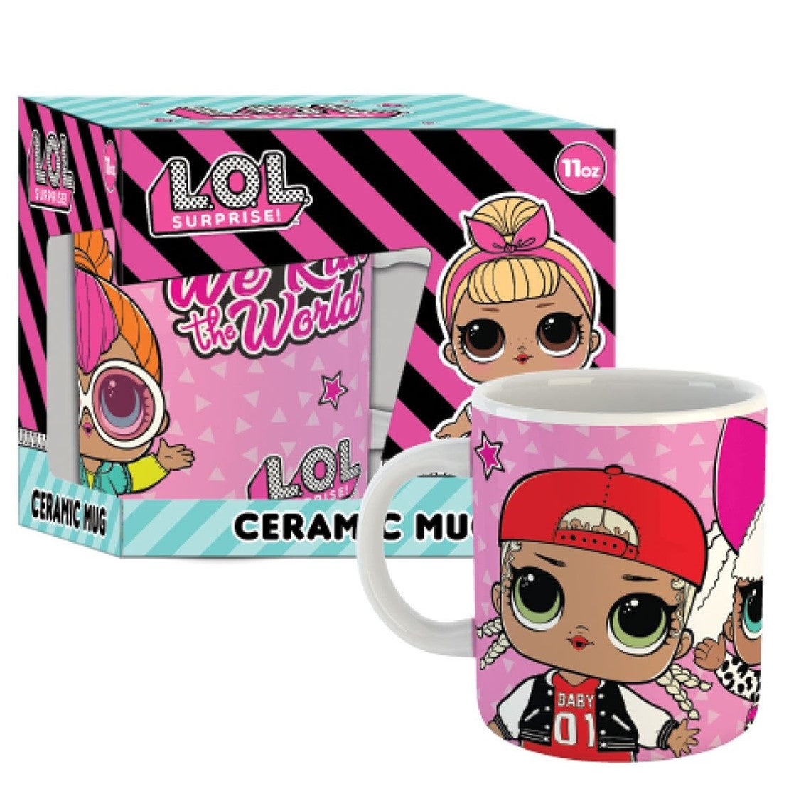 Taza gb eye lol surprise ceramica en caja de regalo rosa Frikytopia