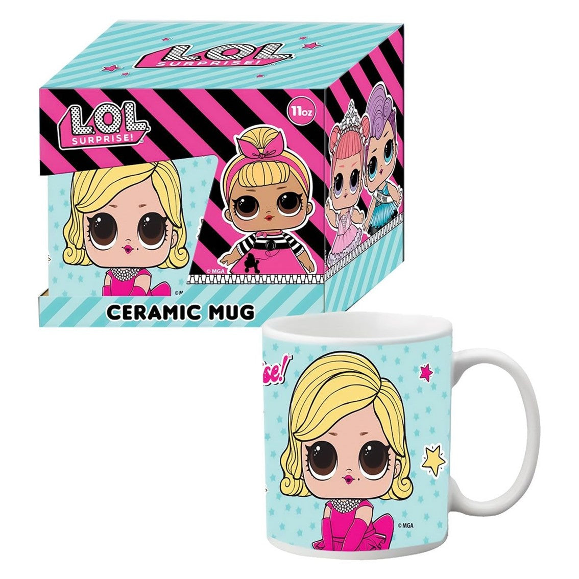 Taza gb eye lol surprise ceramica en caja de regalo azul Frikytopia