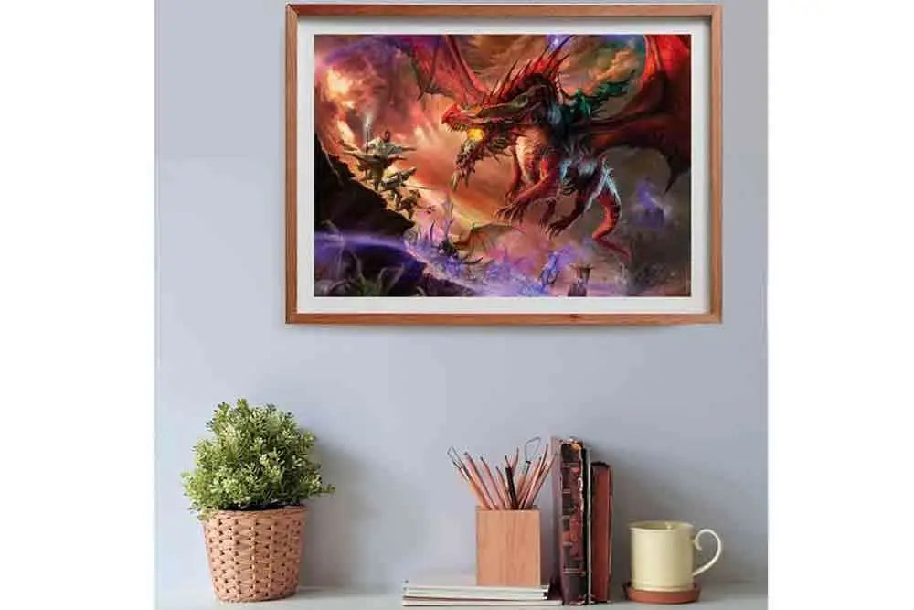 Gaming Puzle Collection - Cube500 Dungeons & Dragons: Kansaldi on Red Dragon  - Jigsaw Puzle 500 Pcs